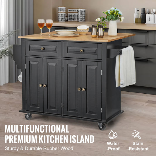 Kitchen Island Cart With Storage
