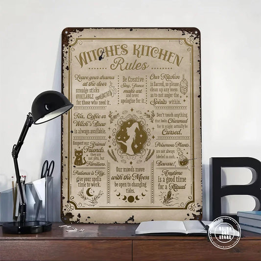 Witch Kitchen Rules Metal Poster