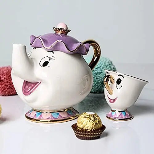 Beauty and the Beast Teapot Mug Set,