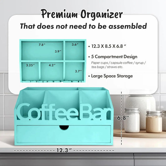 Coffee Station With K-Cup And Tea Storage