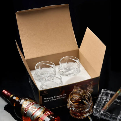 Crystal Whiskey Glasses Set Of Four