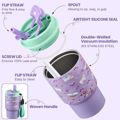 Kids Insulated Lunch Box Set with Thermos