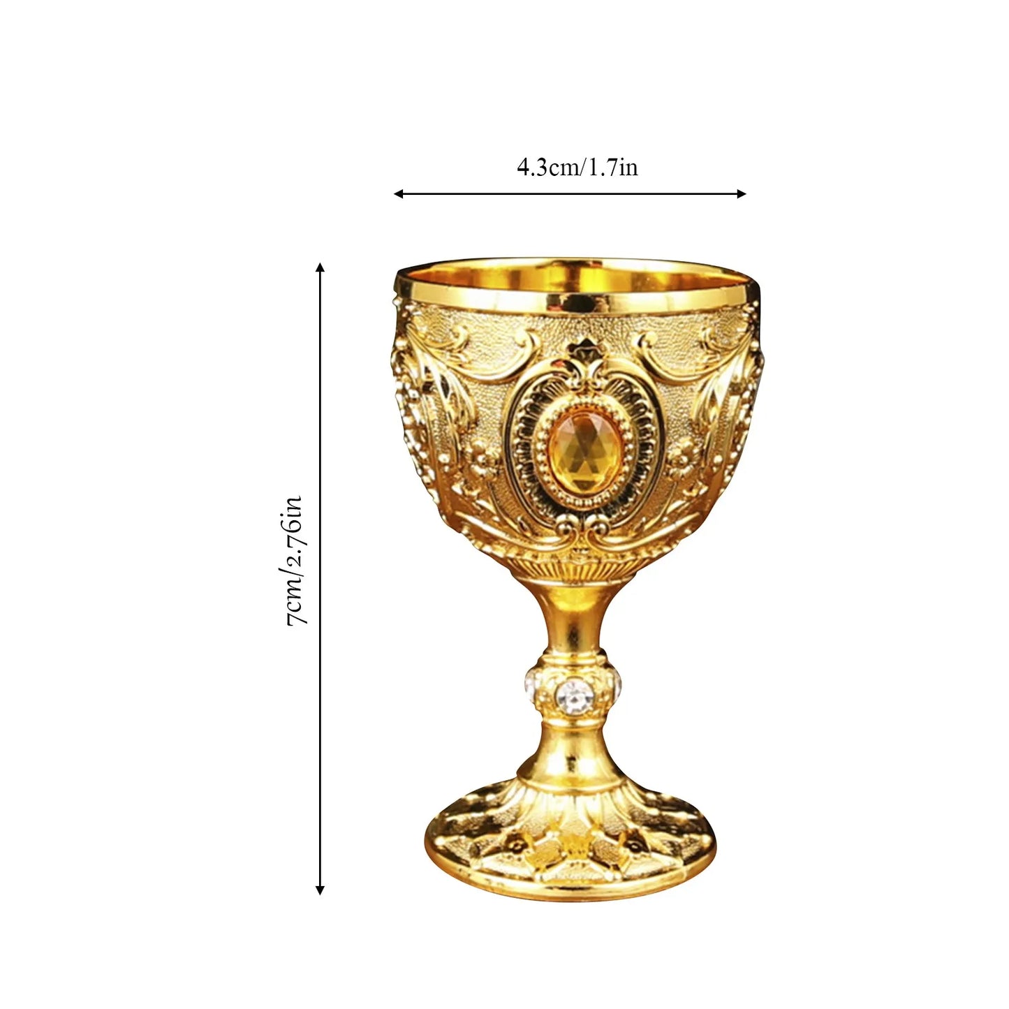 Diamond-Encrusted European Style Chalice