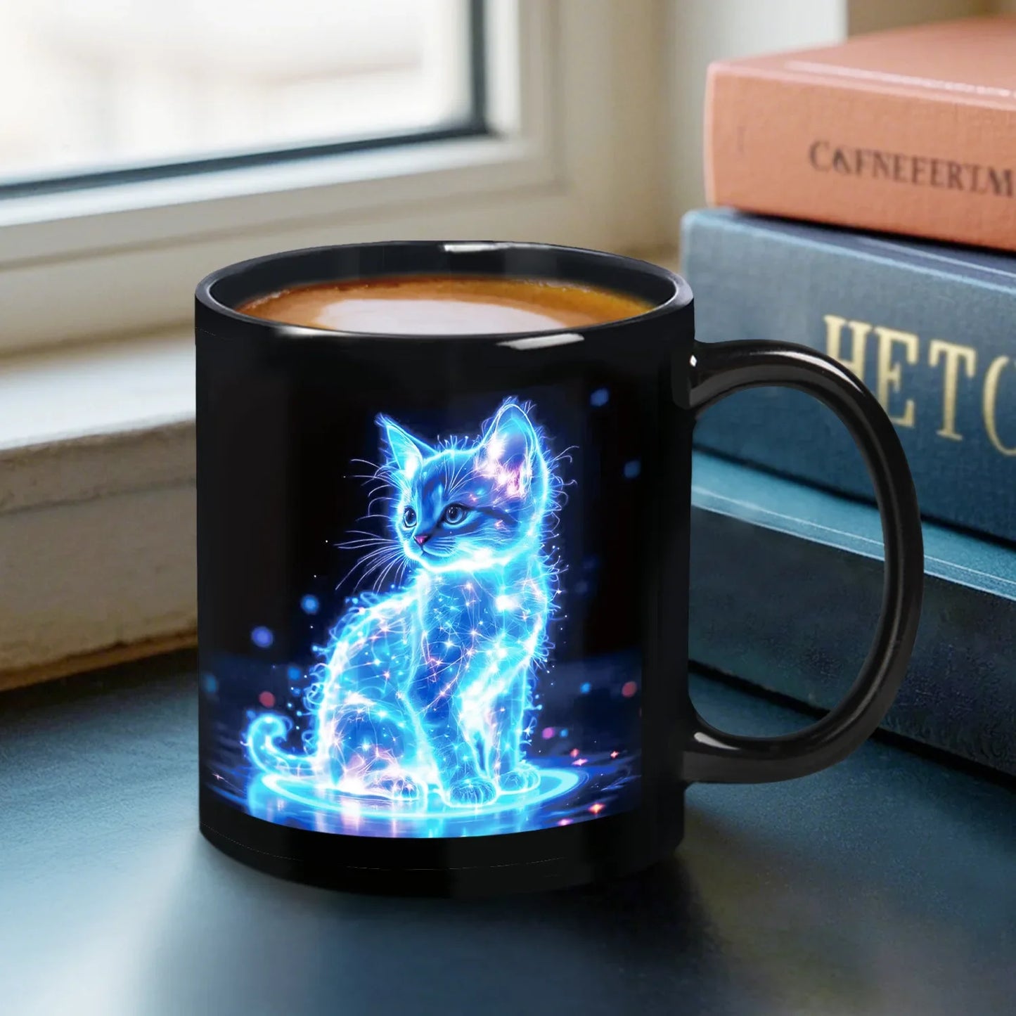 Cute Cat Themed Ceramic Coffee Mug