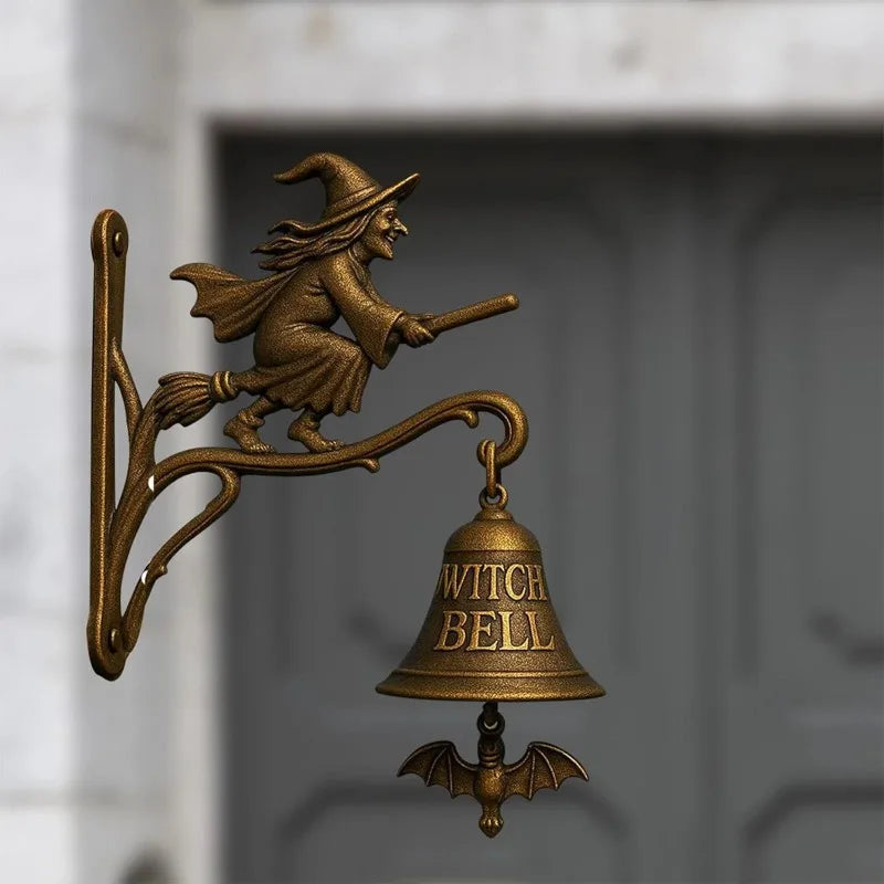 Witch Doorbell Metal Wrought Iron