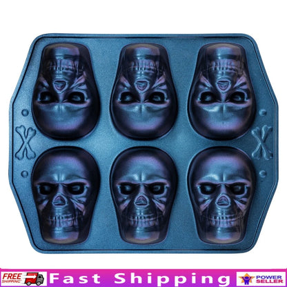 Skull Baking Pan Six Cavity