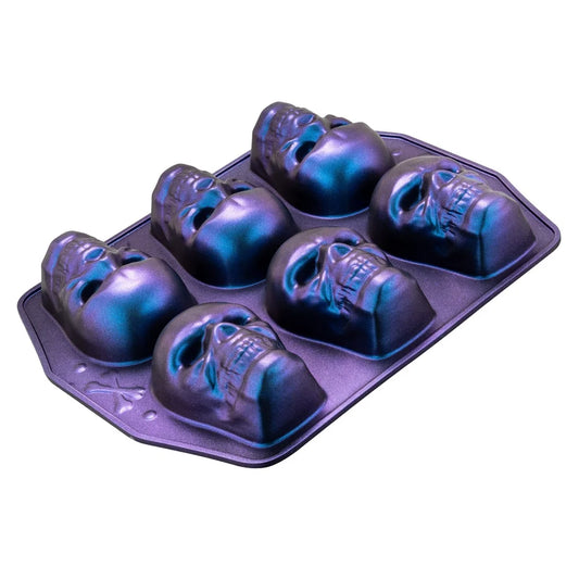 Skull Baking Pan Six Cavity