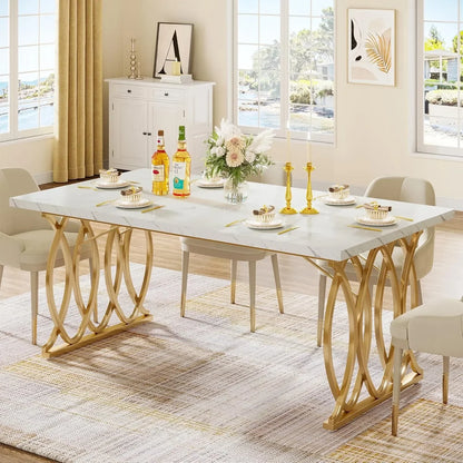 Unique Rectangular Dinner Table