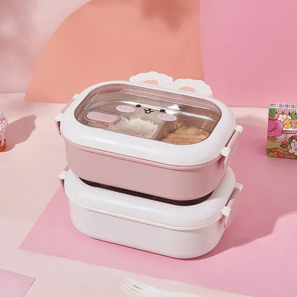 Rabbit Design Large Capacity Sealed Bento Box