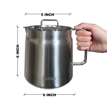 Fryer Pot with Basket and Oil Strainer