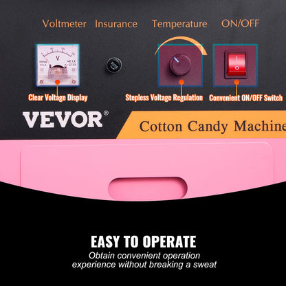 Electric Cotton Candy Machine With Cart