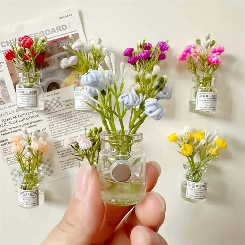 Small Vase Cute Refrigerator Magnets