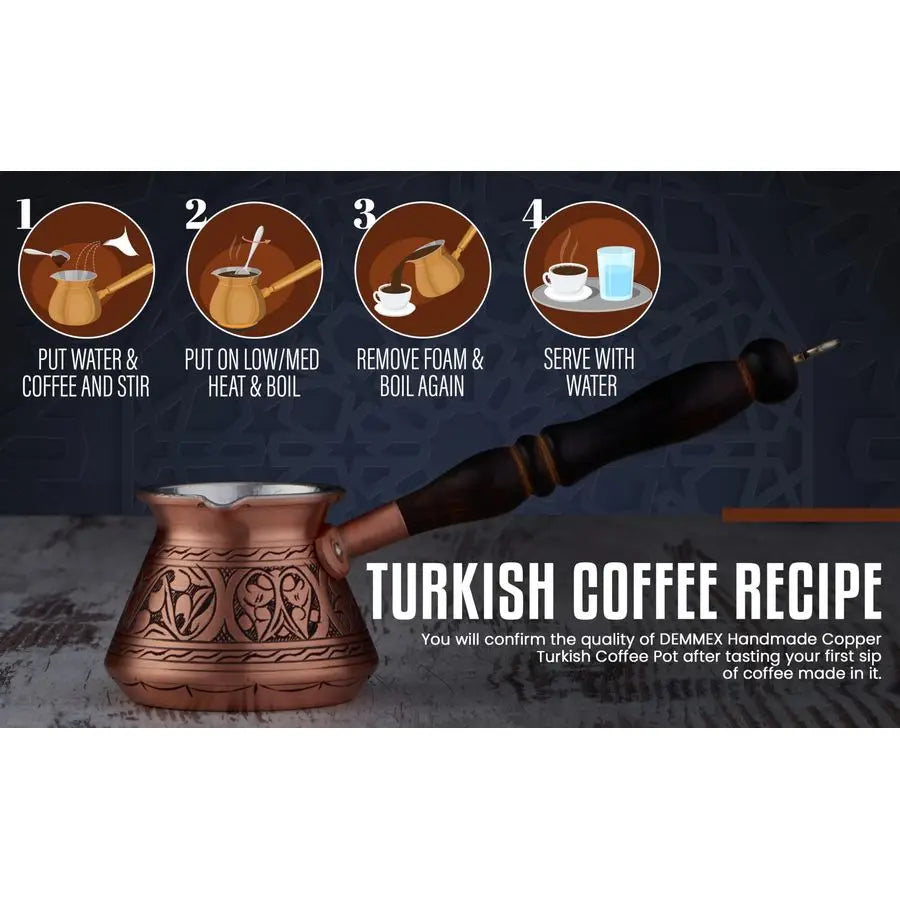Copper Turkish Coffee Pot