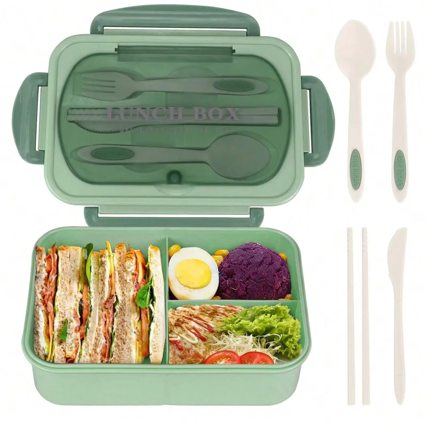 Portable Square Lunch Box