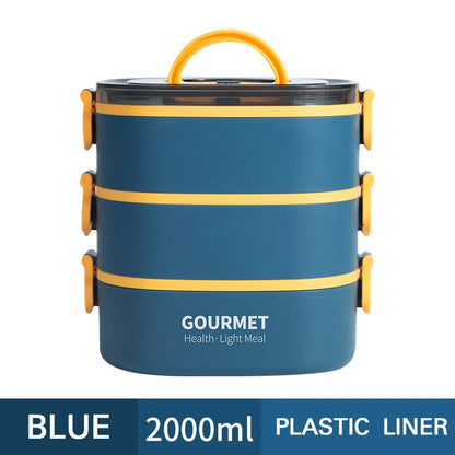Bento Lunch Box Stackable Three Layer