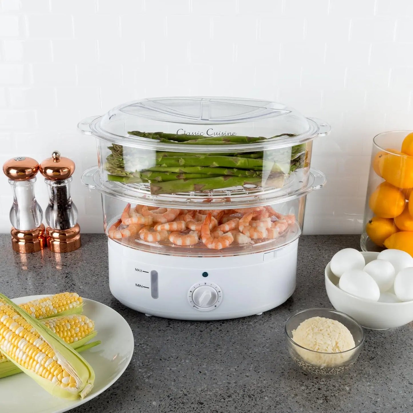 Electric Vegetable Steamer With Timer