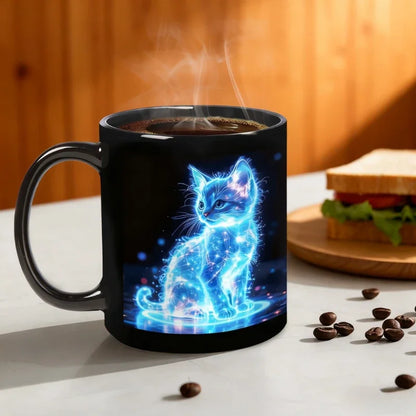 Cute Cat Themed Ceramic Coffee Mug
