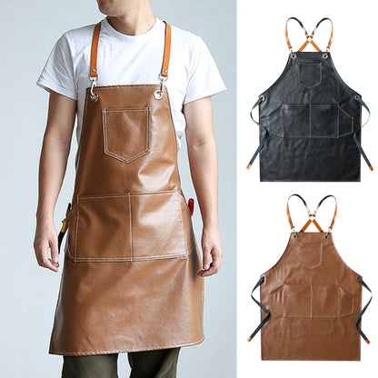 Thickened Leather Working Apron