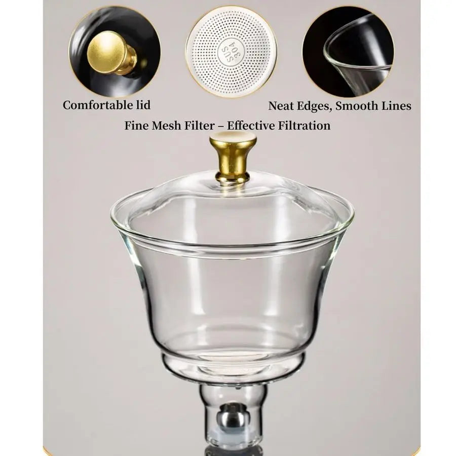 Kungfu Glass Tea Set With Infuser