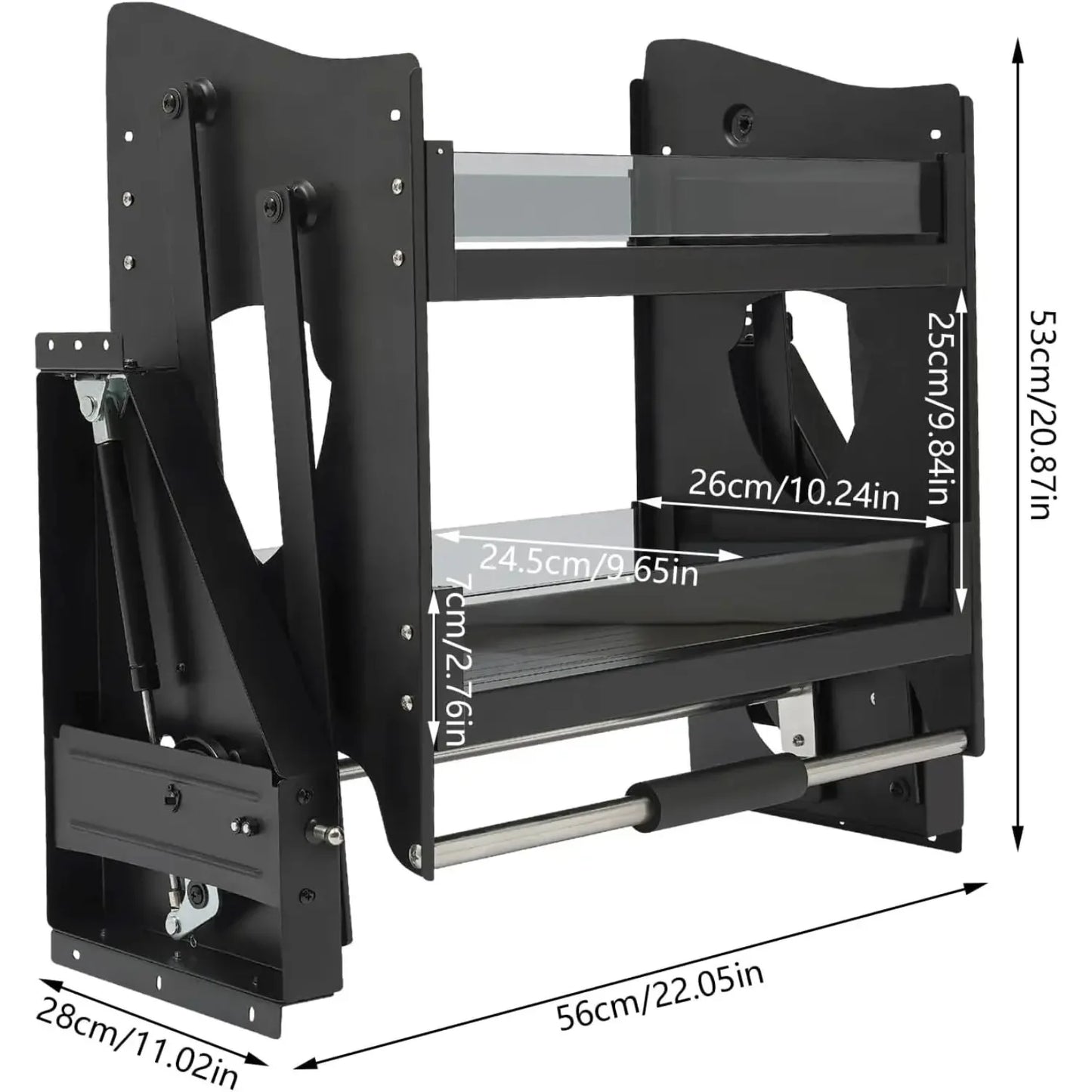 Pull Down Cabinet Organizer Two Tier