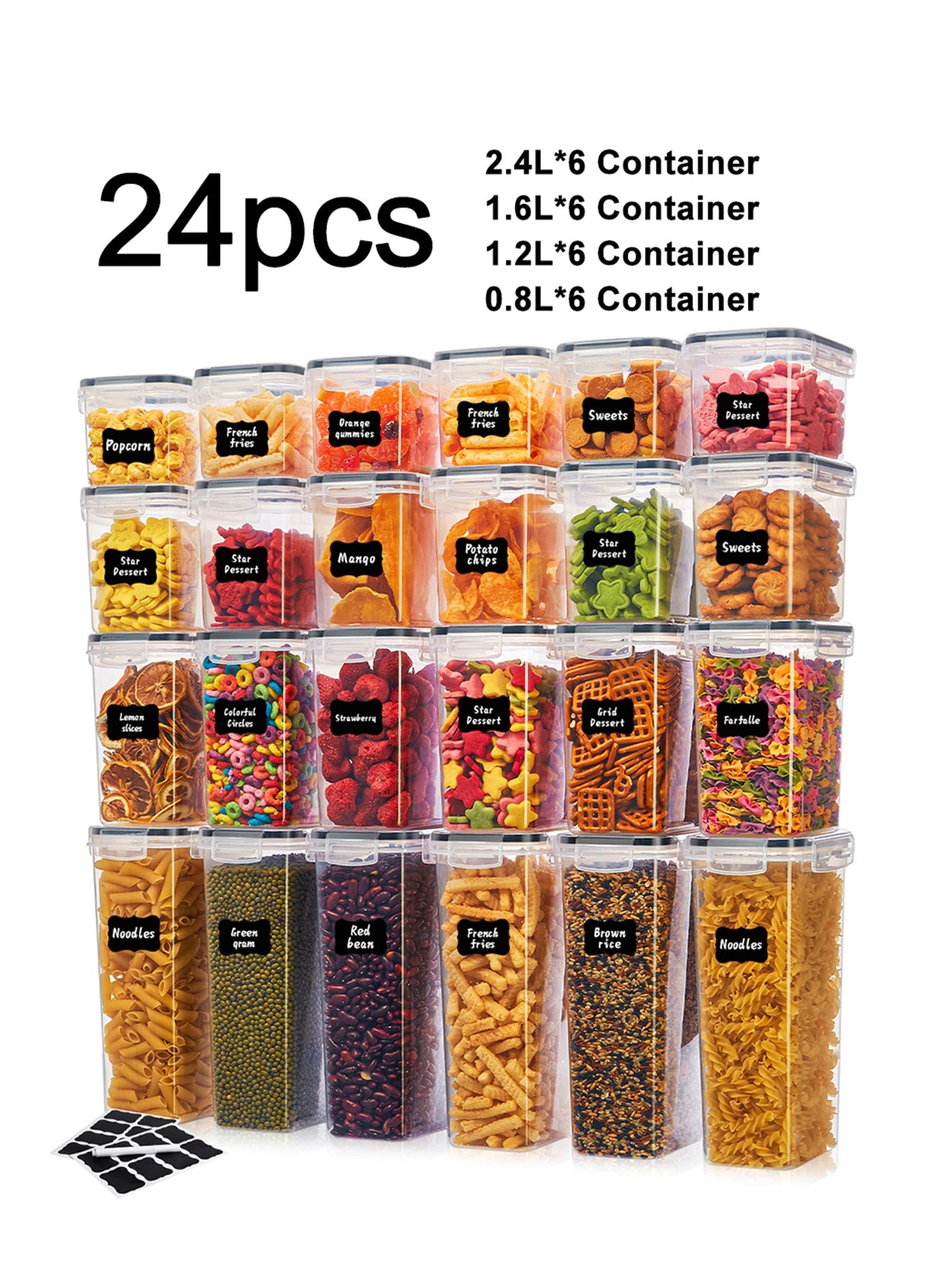 New Kitchen Sealed Box Set Dry Food Storage