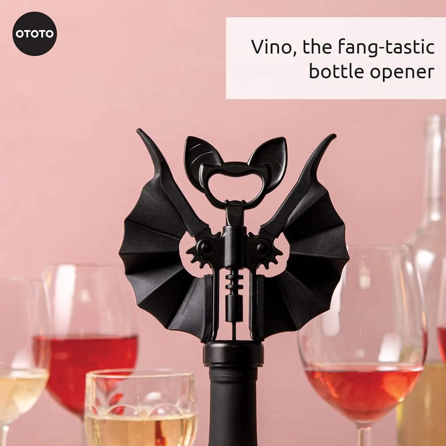 Spooky Bat Wine And Beer Opener