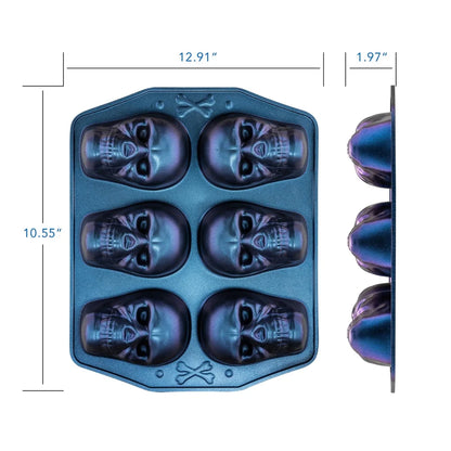 Skull Baking Pan Six Cavity