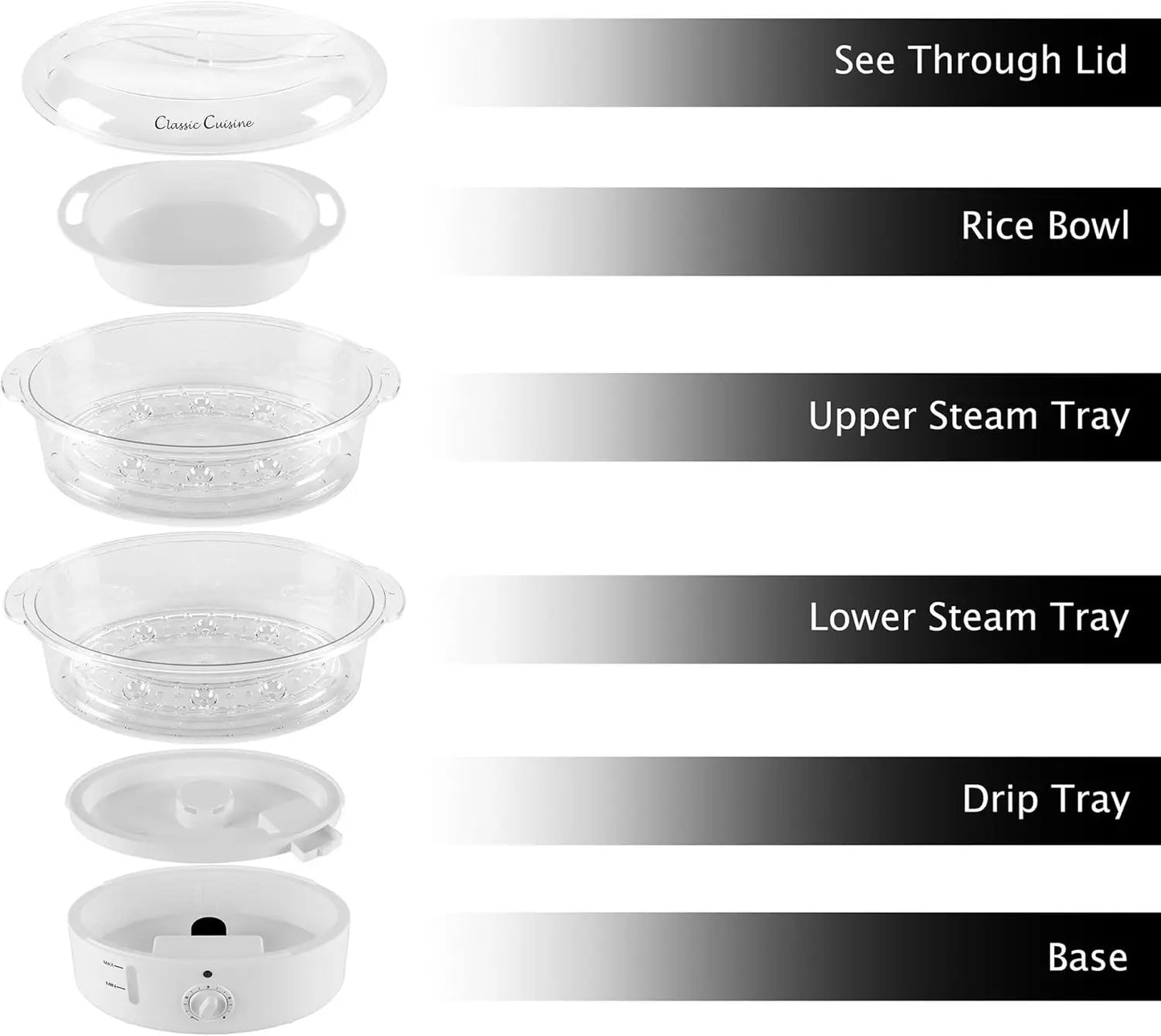 Electric Vegetable Steamer With Timer