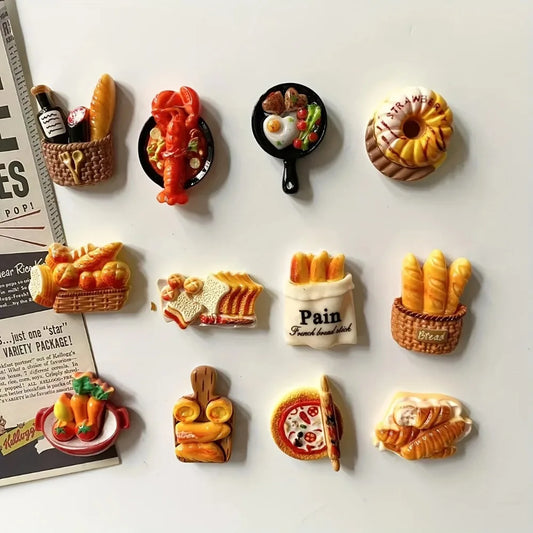 Miniature Resin Food Refrigerator Magnets