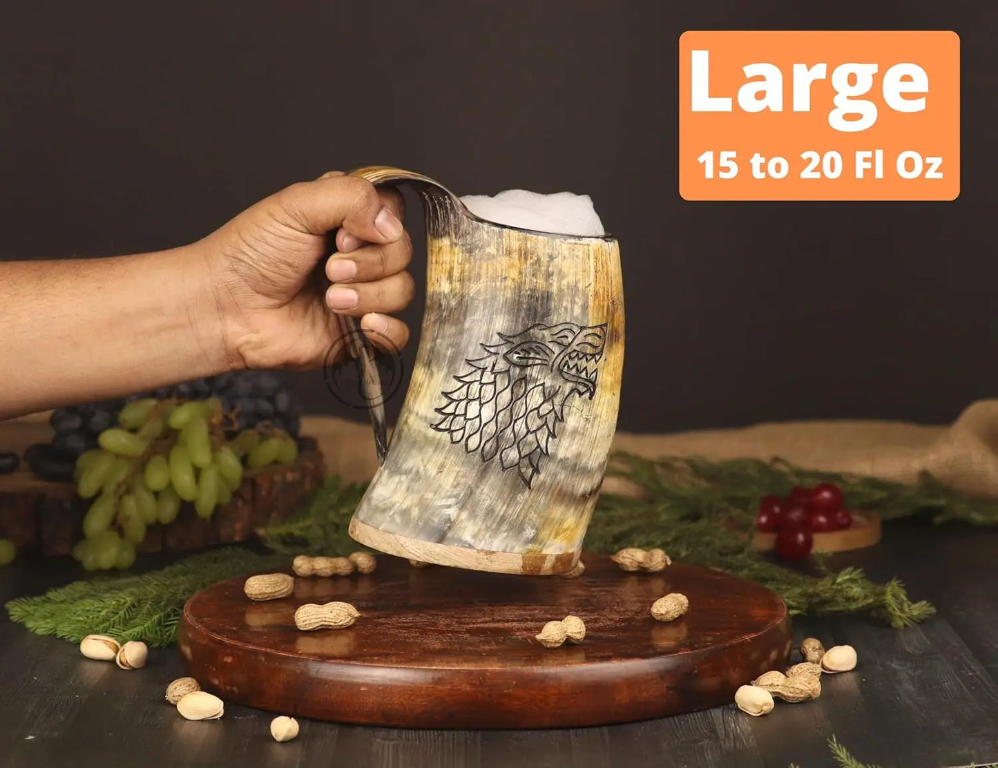 Viking Drinking Horn Mug Set