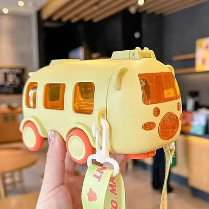 Portable Bus Water Bottle With Shoulder Strap