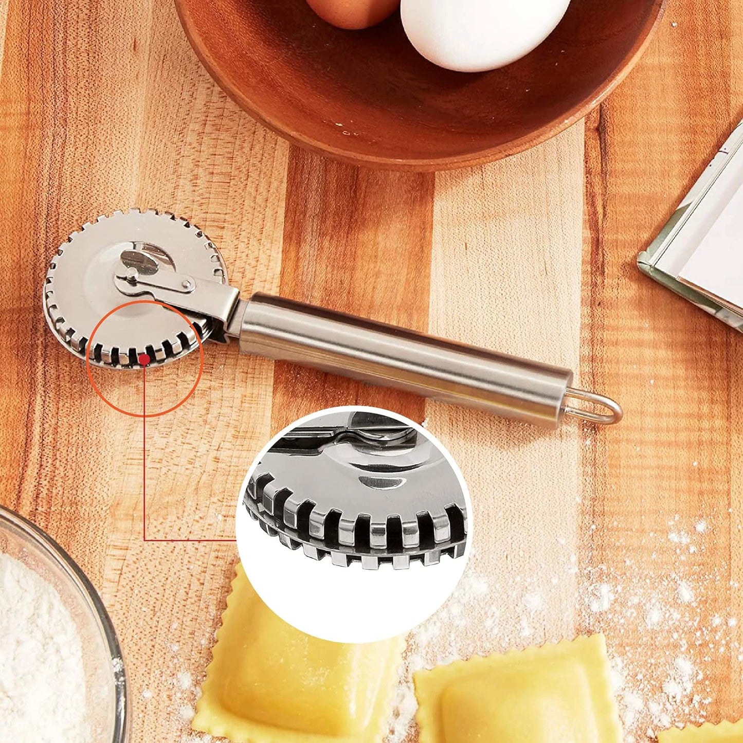 Ravioli Cutter, Sealing, And Crimping Pasta