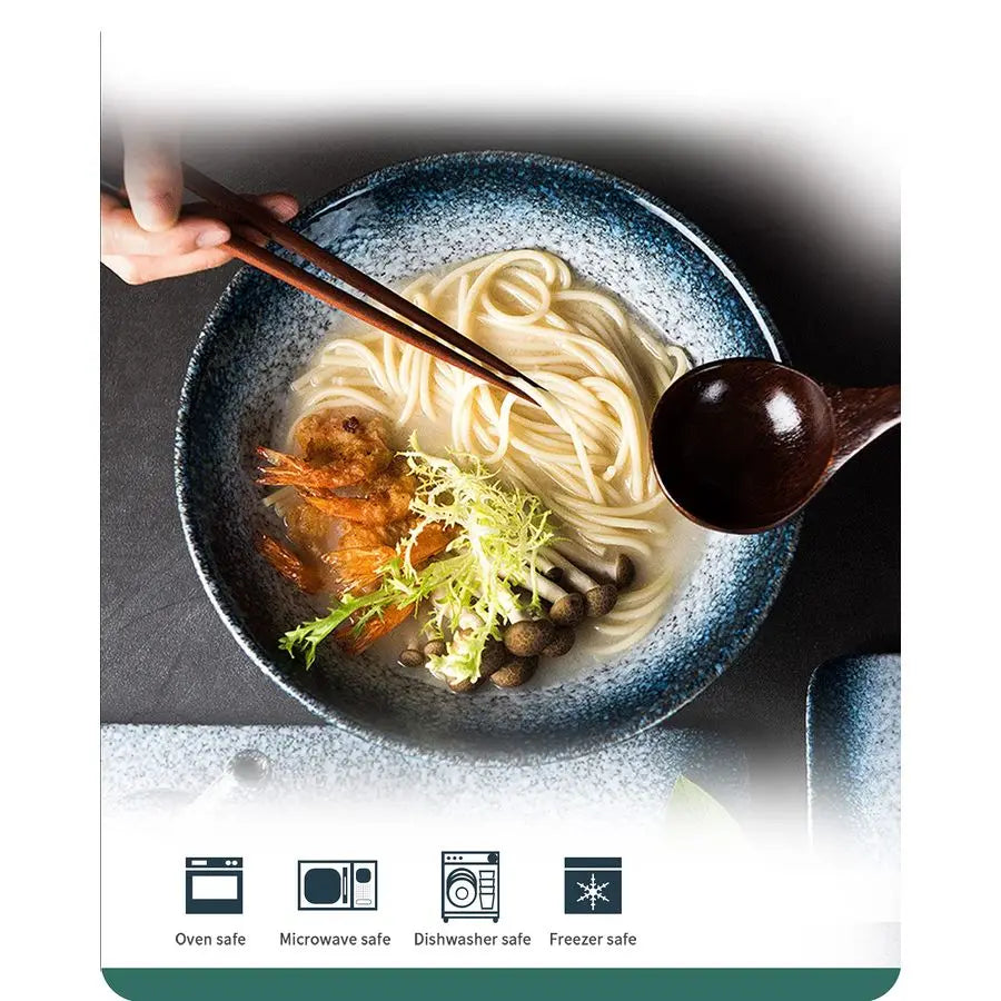 Ceramic Japanese Ramen Bowls Set