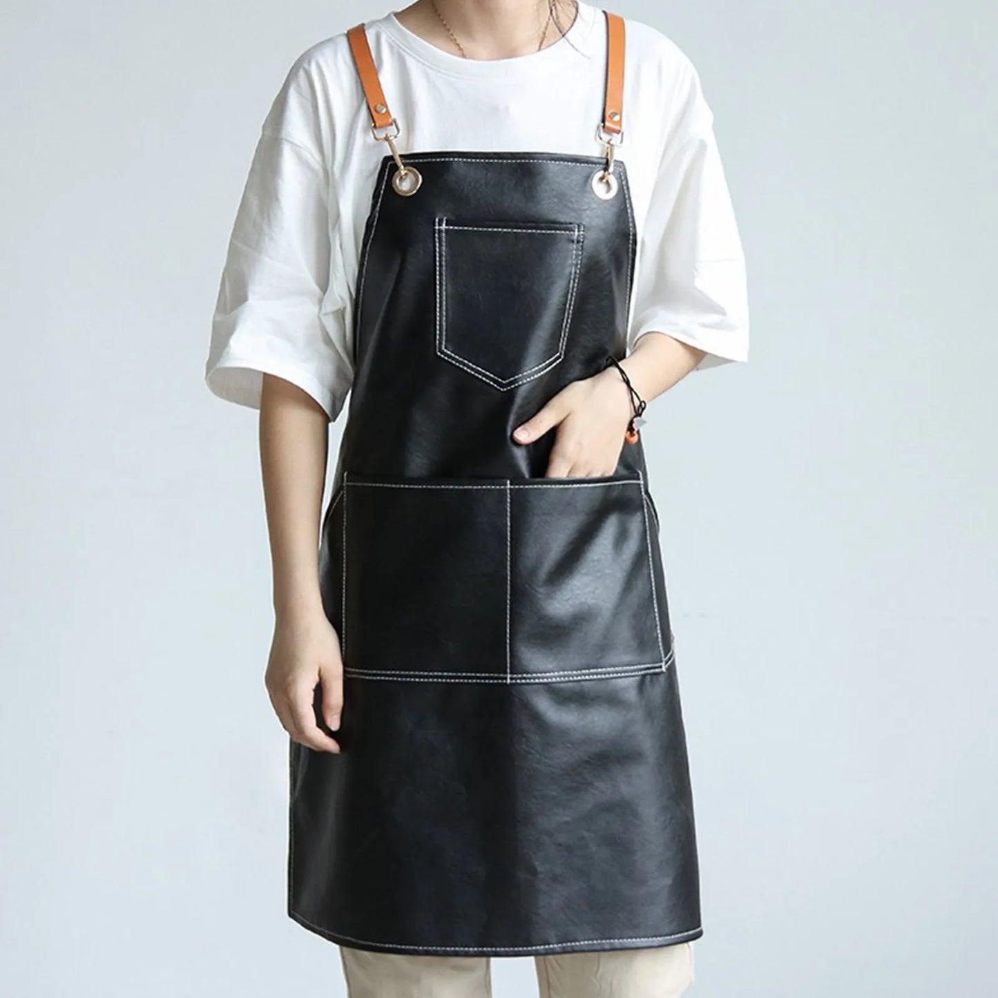 Thickened Leather Working Apron
