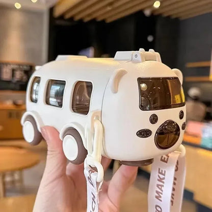 Portable Bus Water Bottle With Shoulder Strap