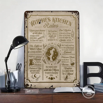 Witch Kitchen Rules Metal Poster