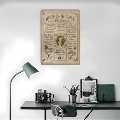 Witch Kitchen Rules Metal Poster