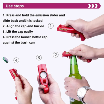 Beer Bottle Cap Launcher And Opener