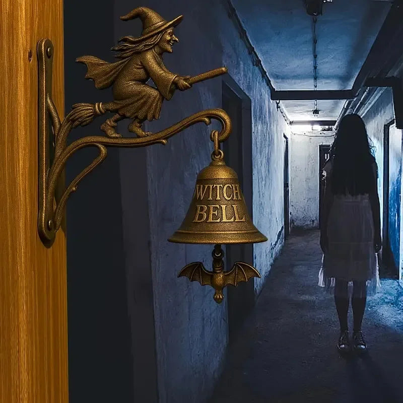 Witch Doorbell Metal Wrought Iron