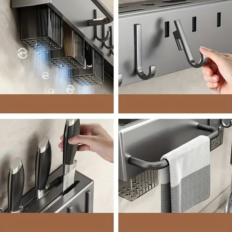 Wall Mounted Kitchen Storage Rack
