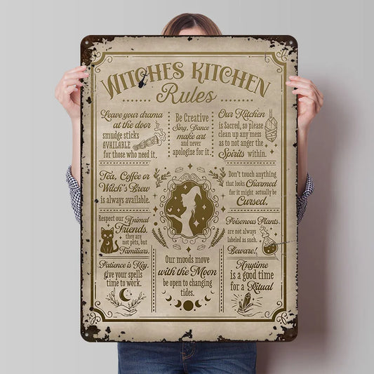 Witch Kitchen Rules Metal Poster