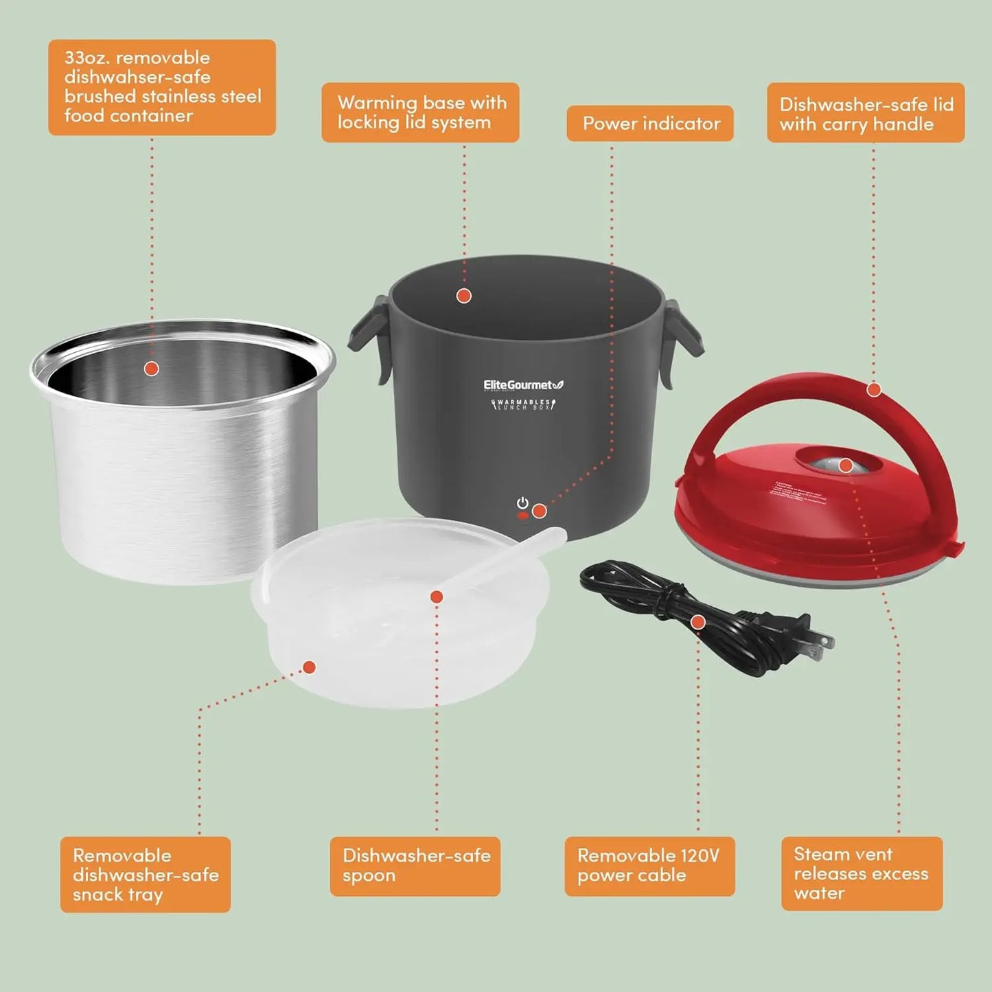 Lunch Box Electric Food Warmer