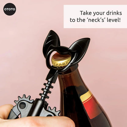 Spooky Bat Wine And Beer Opener