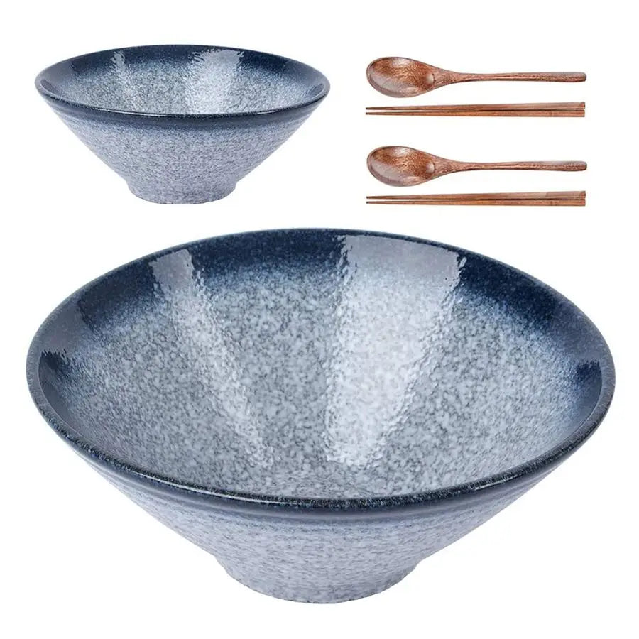 Ceramic Japanese Ramen Bowls Set