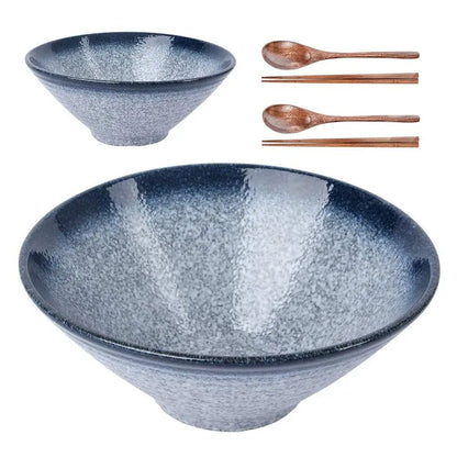 Ceramic Japanese Ramen Bowls Set