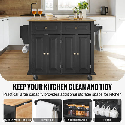 Kitchen Island Cart With Storage