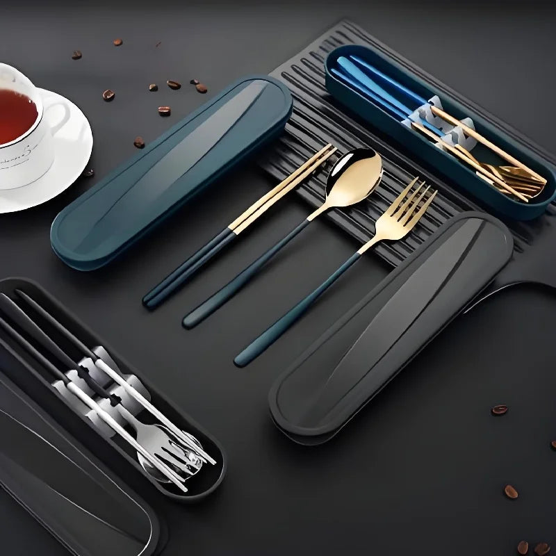 Three Piece Spoon, Fork, Chopsticks