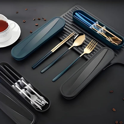 Three Piece Spoon, Fork, Chopsticks