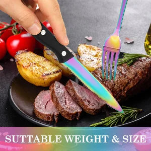 Rainbow  Silverware Set Service For Four