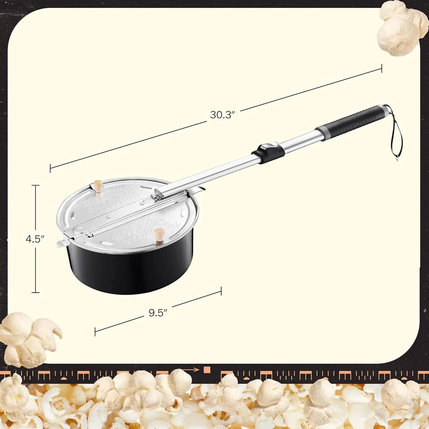 Old Fashioned Campfire Popcorn Popper